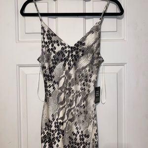 XS Womens multicolor midi express dress